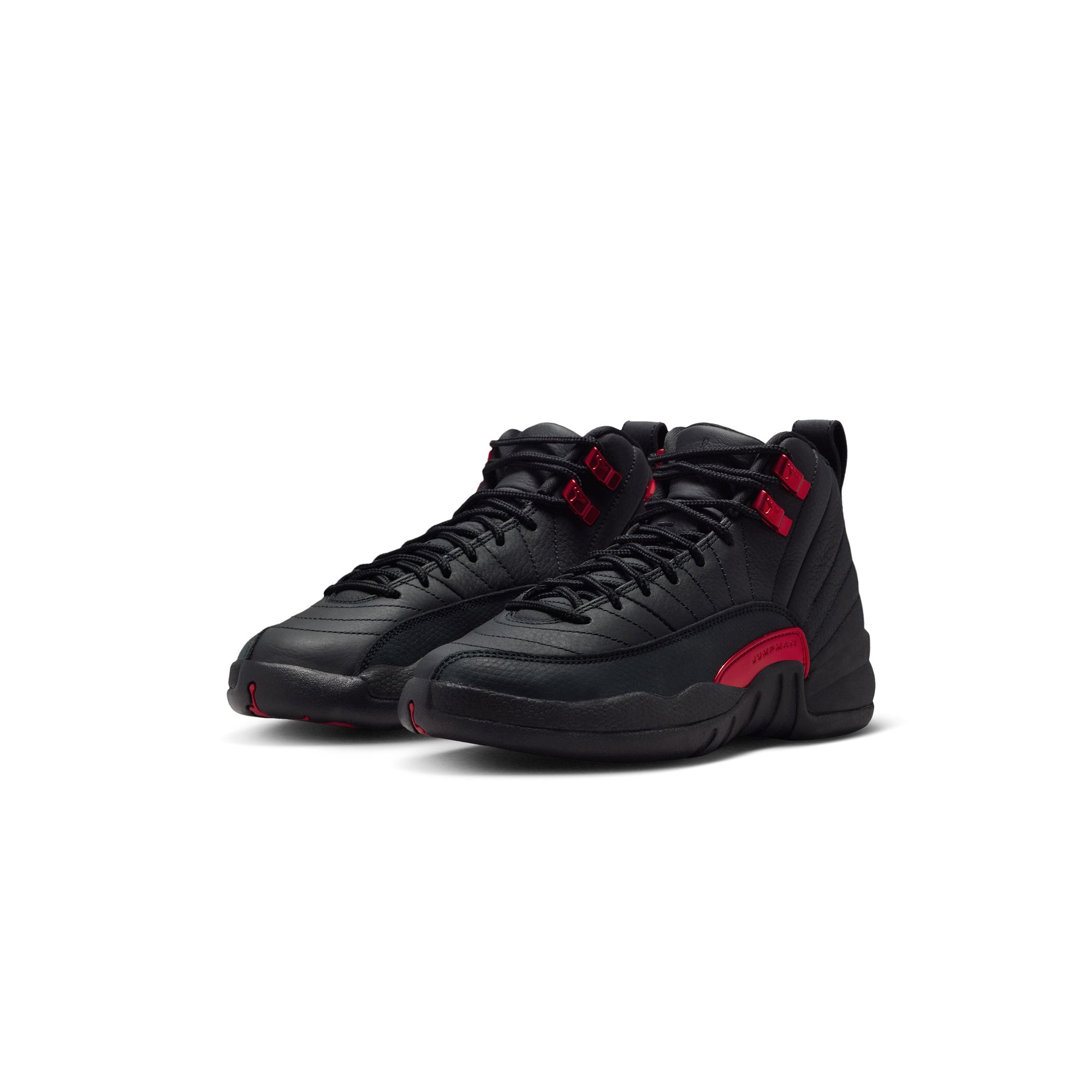 Air Jordan 12 Kids Retro "Bloodline" Shoes - Image 2